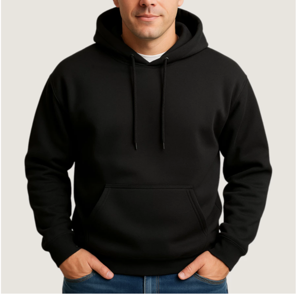 Blusa Moletom Masculino Casaco Canguru Com Capuz Cordão