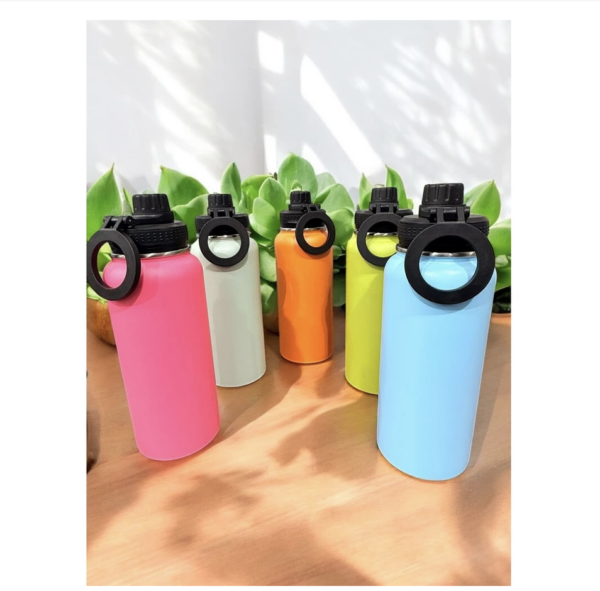 Garrafa Térmica 1000ml com suporte Imā magnético de celular (diversas cores)