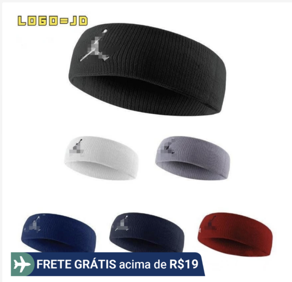 Cinta Esportiva Algodão Puro Absorvente De Suor