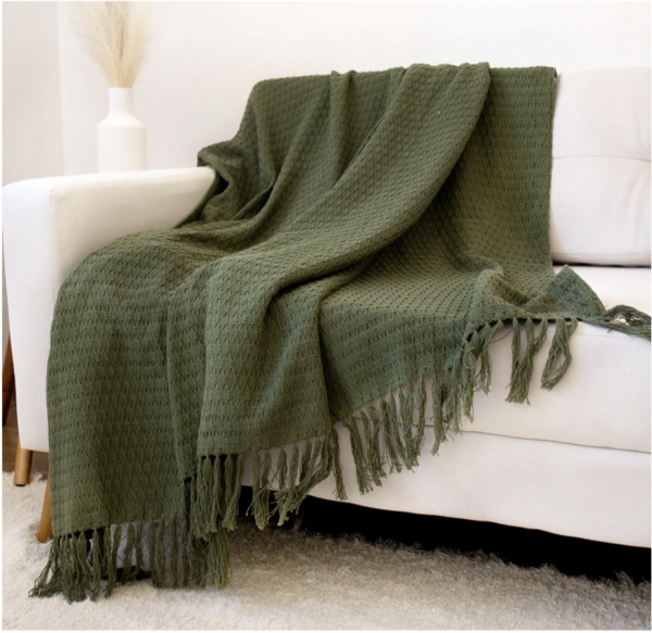 Manta Xale Para Sofa Poltrona Promocao 2,0x1,2cm Artesanal (diversas cores)