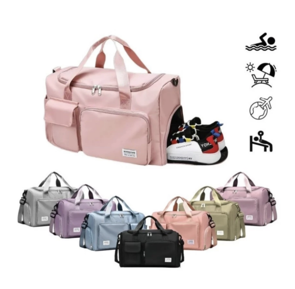 Bolsa Mala de Viagem Multifuncional de Grande Capacidade Resistente e Impermeável (diversas cores)