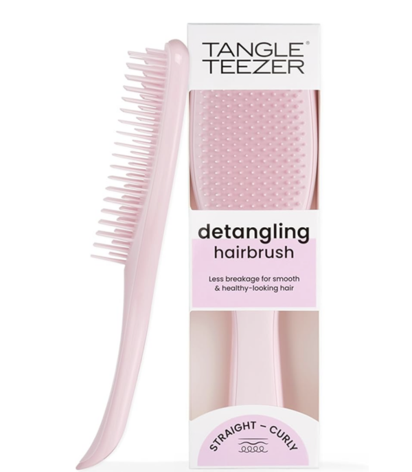 Tangle Teezer - Escova de cabelo desembaraçadora The Wet Detangler Millenial Pink para todos os tipos de cabelo, molhados. Cor: Rosa claro