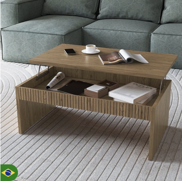 Mesa de Centro Articulada para Sala de Estar Brisa