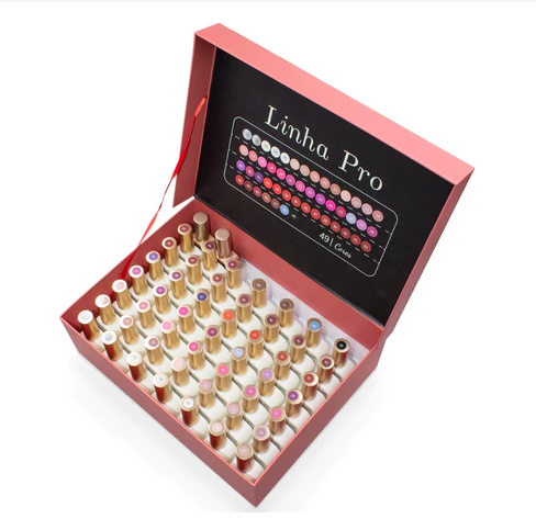 Kit Esmalte Soak-Off 49 Cores Camada Única + Super Base Coat+ Top Coat Diamante Real Love