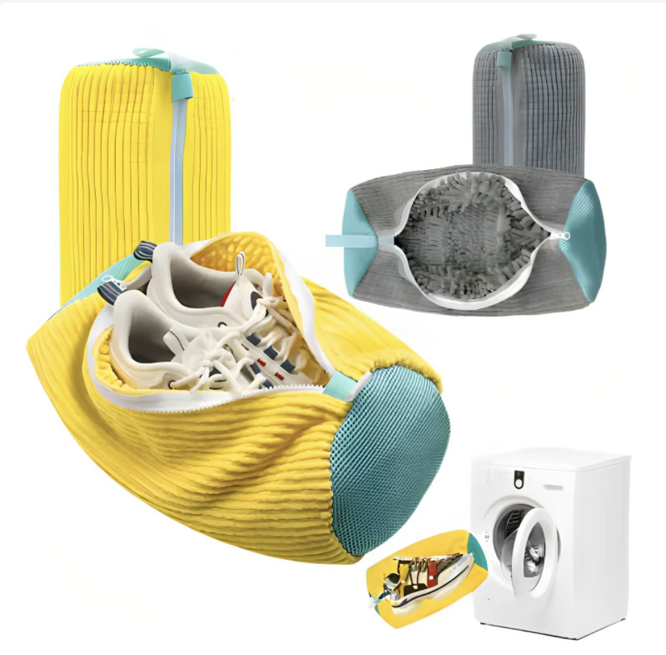 Sacos Lavar Sapato Saco De Viagem Armazenamento Malha Lavanderia Anti Deformação Saco de Lavagem Sapato