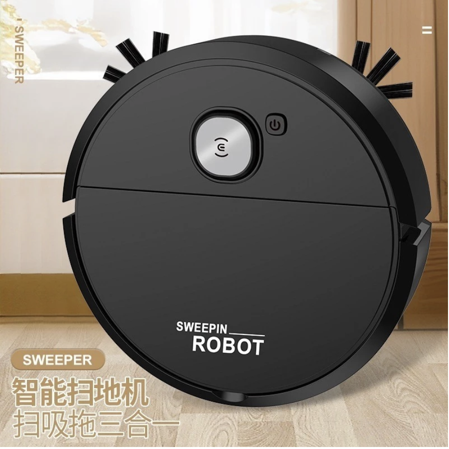 Robô Varredora/Aspirador De Pó Automática 3 Em 1 Limpeza Doméstica Robótico Inteligente E Silencioso