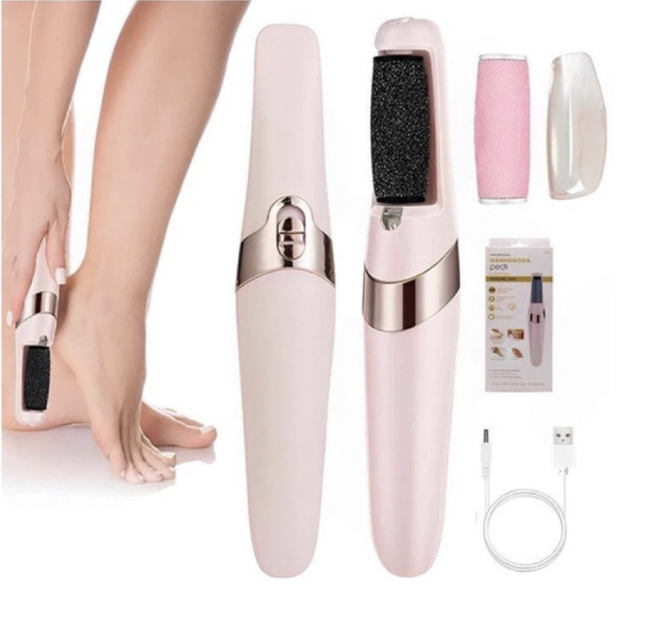 Lixador de Pé Elétrico - Esfoliador Tira Calos Pedicure Portátil