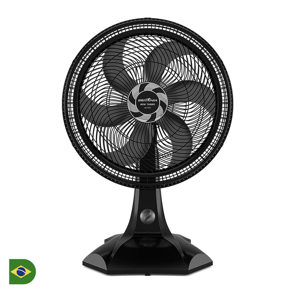 Ventilador Britânia 2 em 1 Tecnologia Maxx Force 60W BVT301