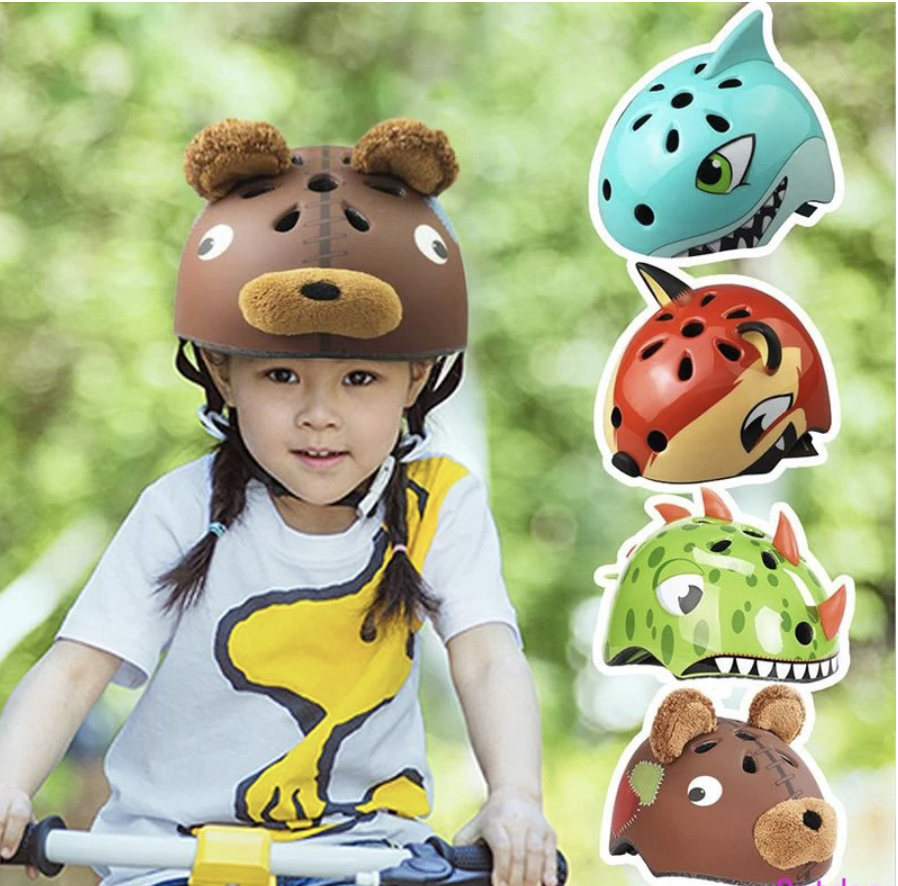 Capacete De Ciclismo Ao Ar Livre Capacetes De Bicicleta Das Crianças De Alta Densidade Pc Dos Desenhos Animados Patinação