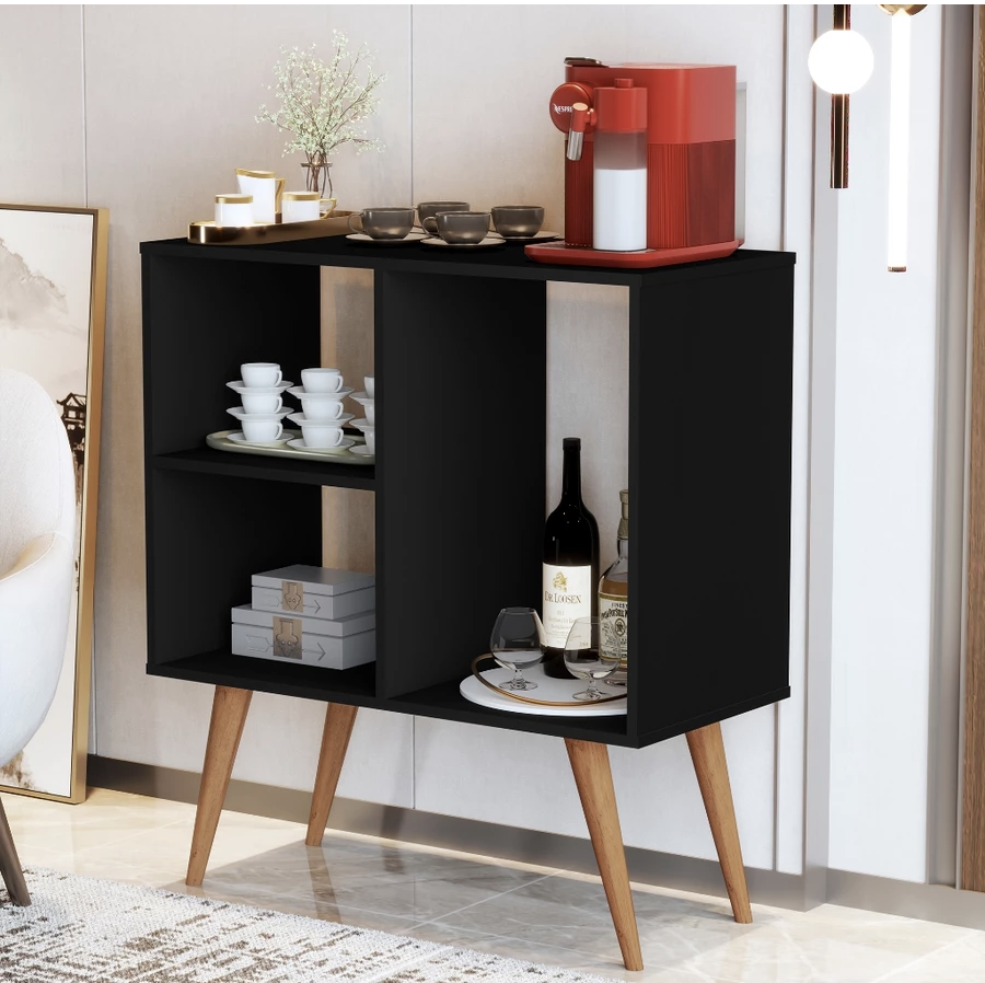 Buffet Aparador Cantinho do Café Axios Com Pé Palito - Várias Cores