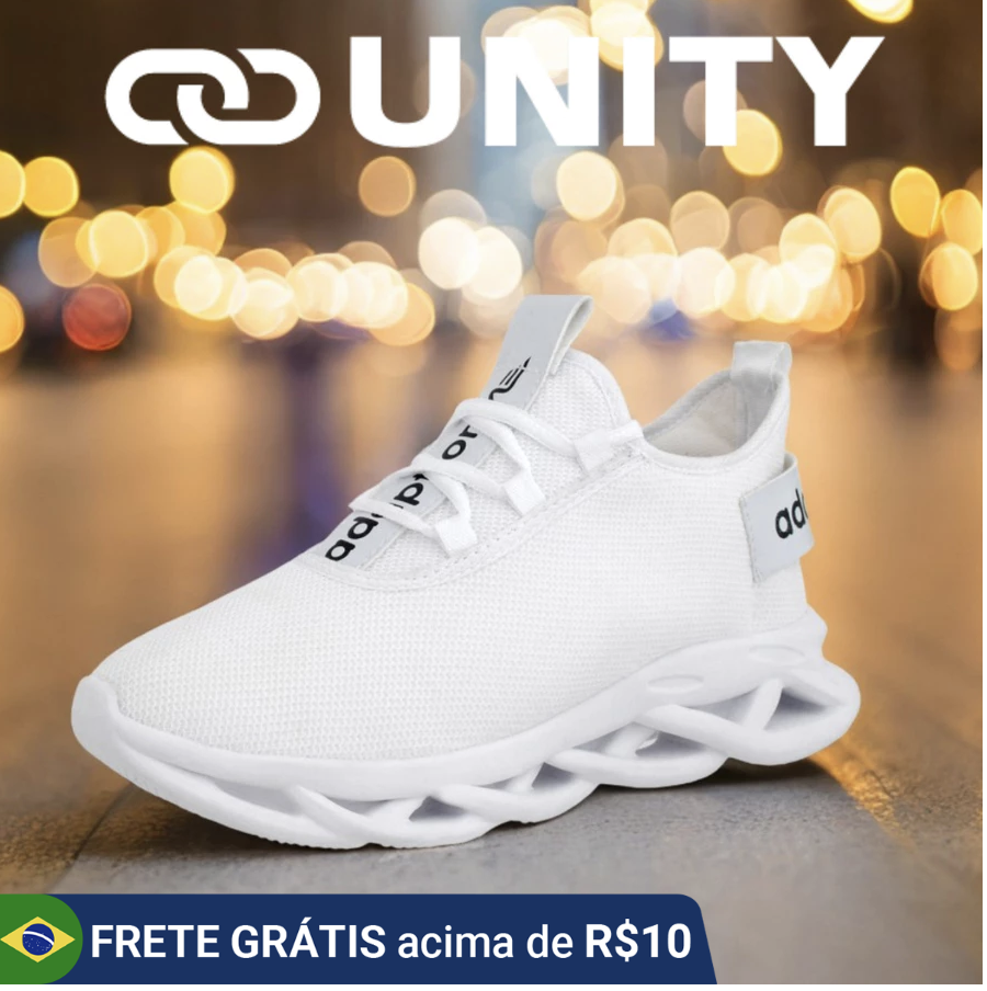 Tênis Masculino Adaption Confortável Academia Caminhada Corrida Sola Alta Amortecimento 34 ao 45