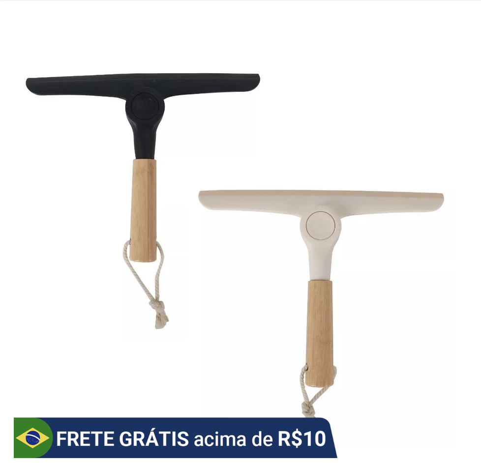 Rodo De Pia Dobrável Com Cabo de Bambu