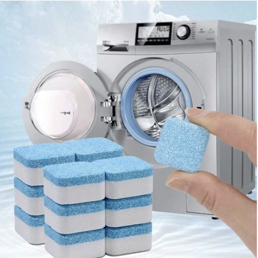 Kit 10 Limpador de máquina de lavar, comprimido efervescente sólido para remover manchas