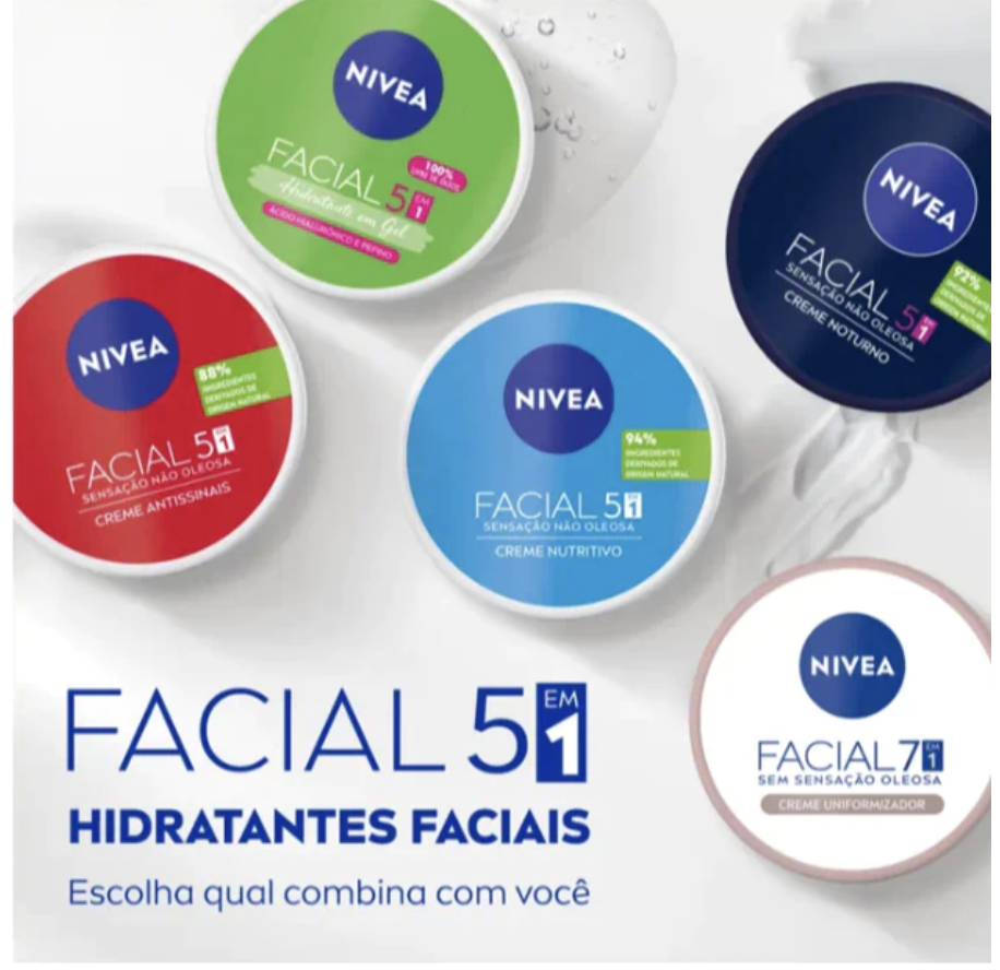 Creme Hidratante Facial NIVEA Escoolha o SEU