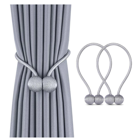 1Par De Prendedor de cortina magnético par ímã enfeite sala quarto Luxo Abraçadeira Presilha (outras cores)