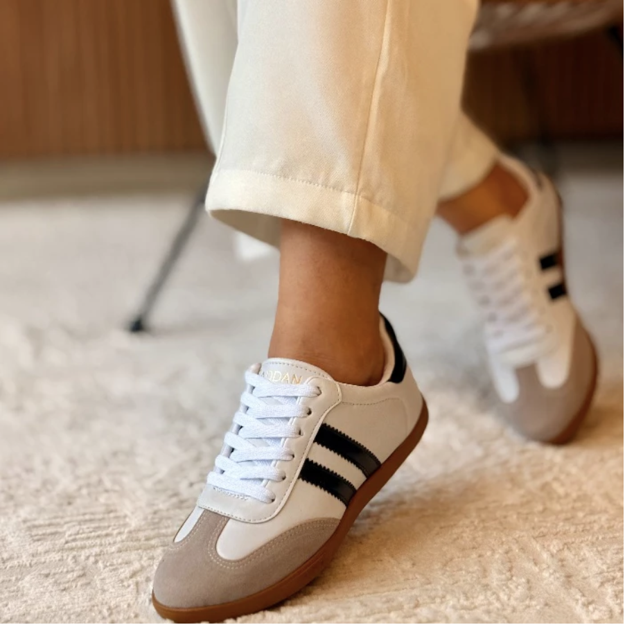 Tênis Feminino Addan Casual Confortável Dia a Dia Lançamento Jade PROMOÇÃO (branco/preto ou branco/dourado ou preto/dourado)