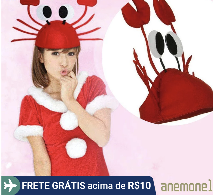 Festival De Festa De Caranguejo Presente De Chapéu Fantasia Linda Adulto (produto internacional)