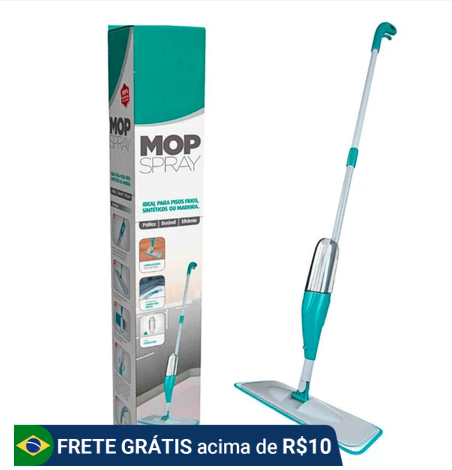 Mop Spray PRO Magico Com Reservatorio Rodo De Limpeza Refil Microfibra