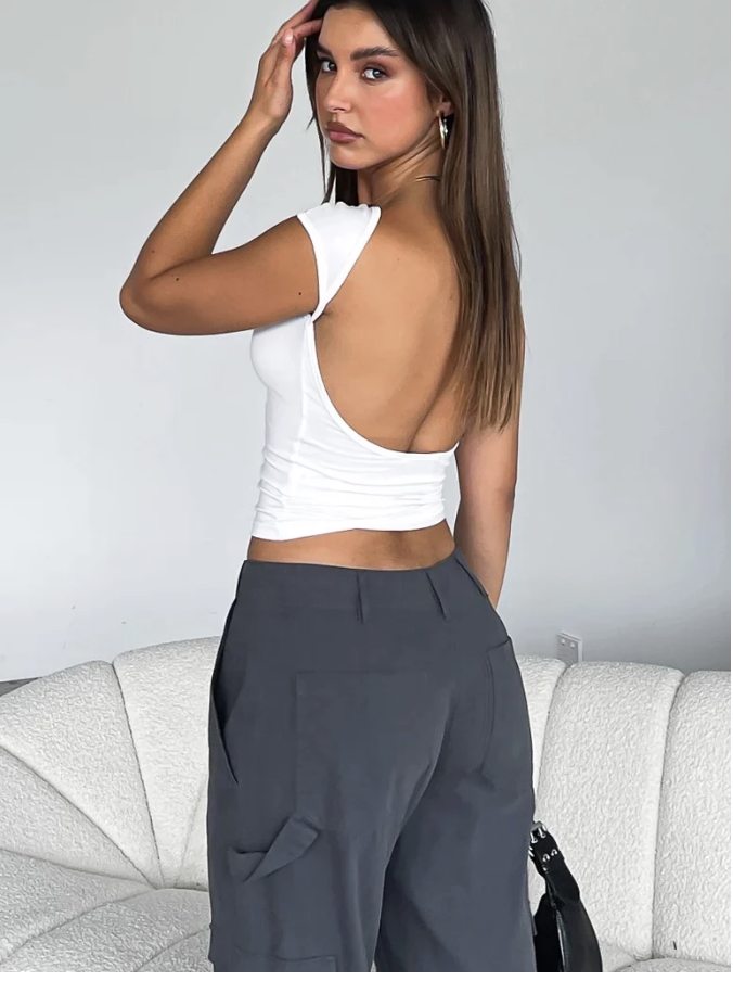 Cropped Costa Nua Baby Tee Look Tecido Poliamida Manga Curta (outras cores)